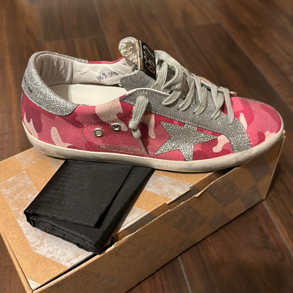 Brand new GG camo sneakers